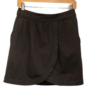 Anthropologie Leifsdottir Faux Wrap Mini - Charcoal